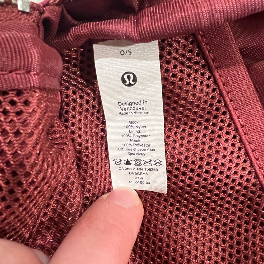 Lululemon Athletica Maroon Belt Bag - Picture 2 of 4